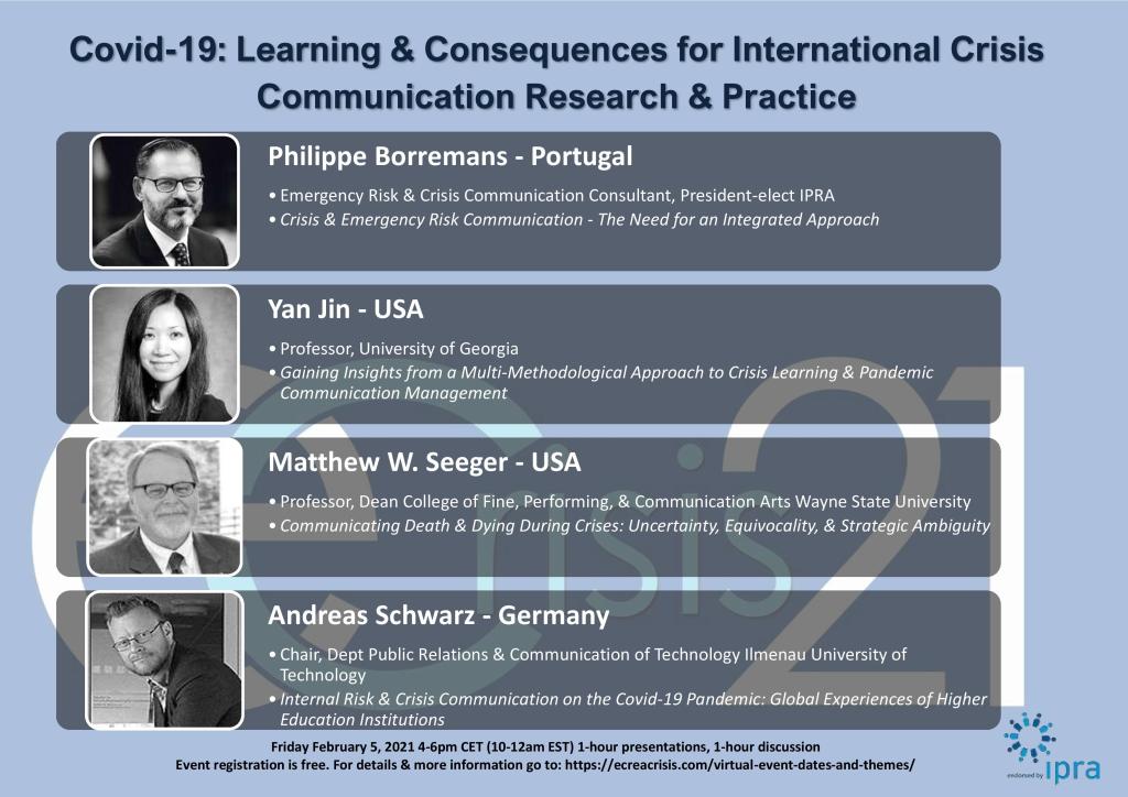 Event Announcement: 5 February – Covid-19 Learning & Consequences Live Panel